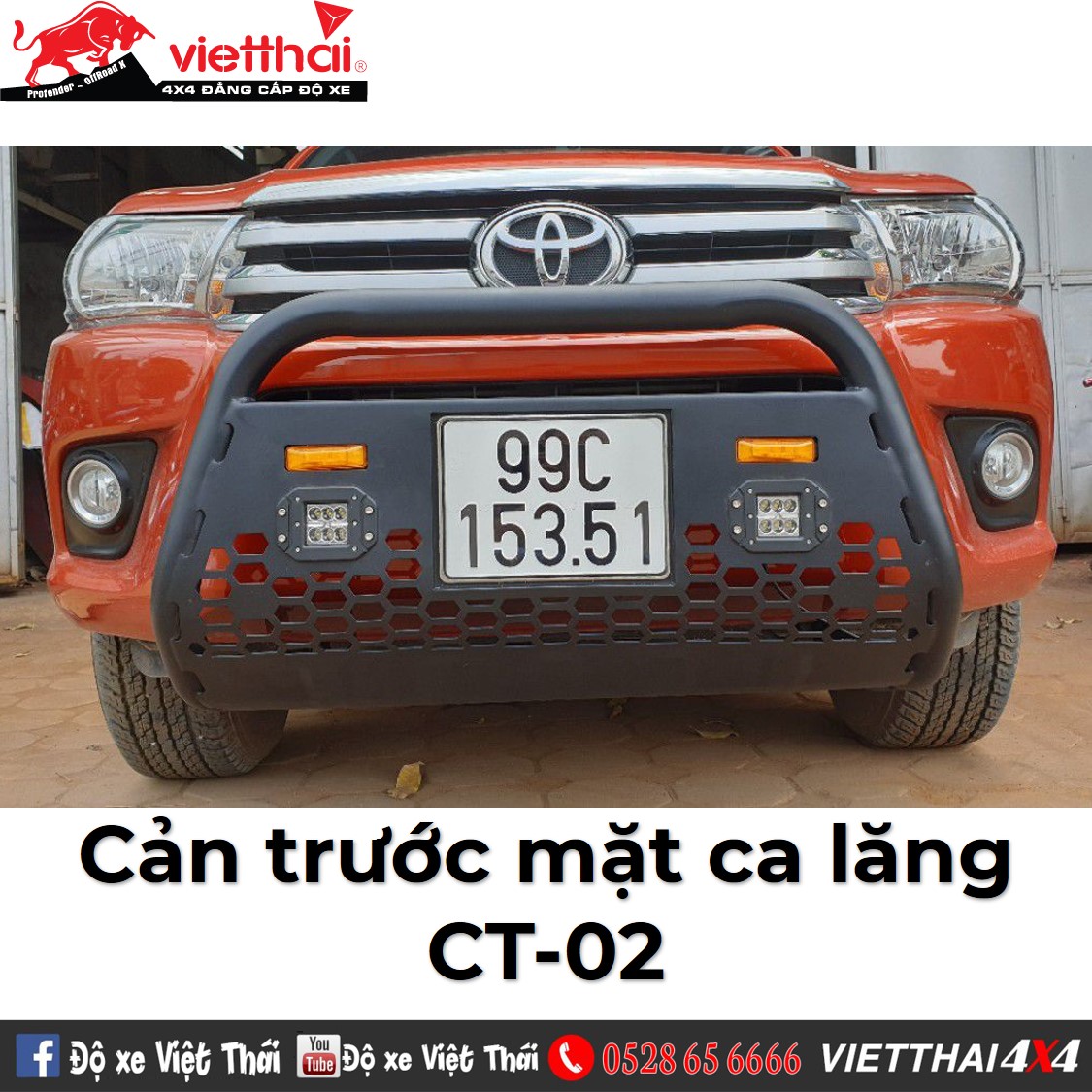 Cản trước Cantech mặt calang
